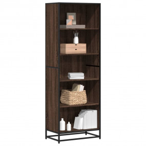 Bookcase Brown Oak Engineered wood and metal Tall, Narr...