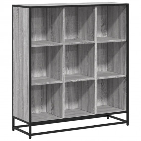 Bookcase Grey sonoma Engineered wood and metal Medium B...