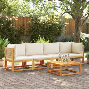 Garden Sofa Set Beige, Cream White