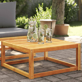 Garden Table Acacia Wood finish Solid Acacia Wood Compa...