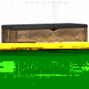 Storage Box Smoked Oak Engineered wood, faux leather, f...