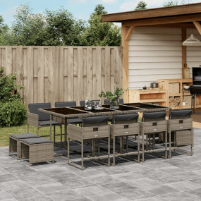 Garden Dining Set Grey