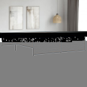 Bed Frame Brown Oak Engineered Wood, Steel 63 x 79 in D...
