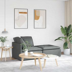 Modular Sofa Dark Gray Fabric, Foam, Metal Oversized Mo...