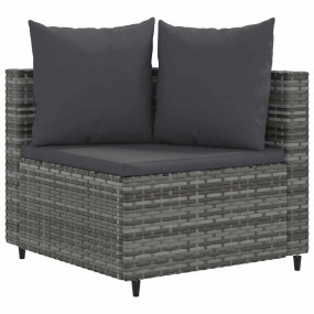 Patio Sofa Set Set of 5 Gray, Anthracite