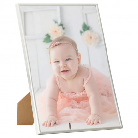 Photo Frame Set of 5 Silver MDF, PS, PVC 23.4 x 33.1 in...