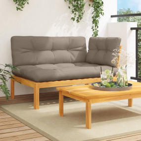 Patio Sofa Natural wood Solid acacia wood Medium Modula...