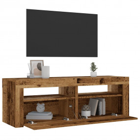 Bedside Cabinet Set of 2 Old wood Engineered wood Mediu...