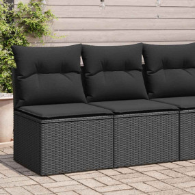 Garden Sofa Set Black