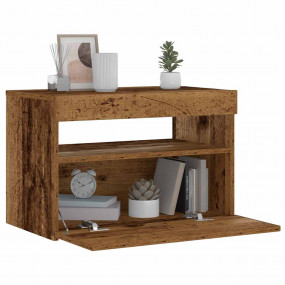 Bedside Cabinet Old wood Engineered wood Medium Bedside...