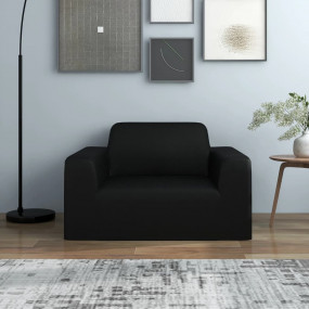 Couch Slipcover Black 100% Polyester jersey 35.4-55.1 i...