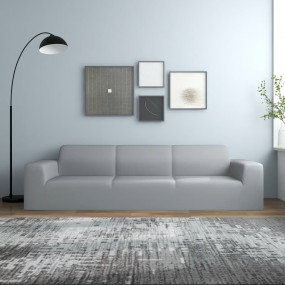 Couch Slipcover Grey Polyester jersey