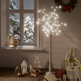 Christmas Tree White Plastic 59.1 inches Christmas Tree...