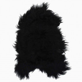 Sheepskin Chair Cover Black 100% Sheepskin Large