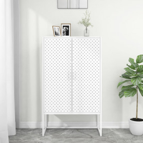 Highboard White Steel Medium Highboard Rectangular Mode...