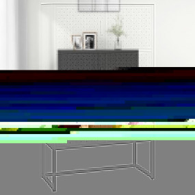 Highboard Anthracite Steel Adjustable Feet Highboard