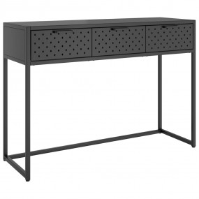 Console Table Anthracite Steel 41.7x13.8 in Adjustable ...