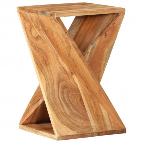 Side Table Brown Solid Acacia wood Compact Durable Side...