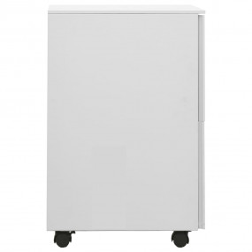 File Cabinet Light grey Steel 15.4x17.7x26.4 in File Ca...
