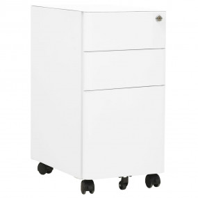 File Cabinet White Steel Small Locks File Cabinet Recta...