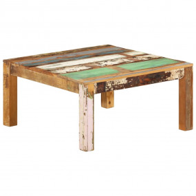 Coffee Table Multicolored Solid reclaimed wood 31.5x31....