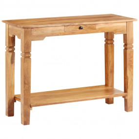 Console Table Natural Acacia Solid Acacia Wood Console ...