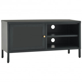 TV Cabinet Anthracite Anthracite powder-coated steel, t...