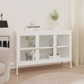 Sideboard White Powder-coated steel 41.3 x 13.8 x 27.6 ...