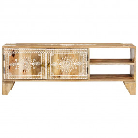 TV Cabinet Natural wood Solid mango wood Medium TV Cabi...