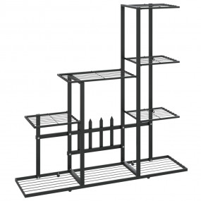 Plant Stand Black Black powder-coated metal Medium Stur...