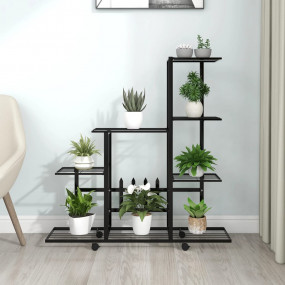 Plant Stand Black Powder-coated metal 37.2 in x 9.8 in ...