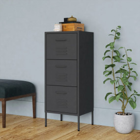 Storage Cabinet Anthracite Steel Medium Ball-Bearing