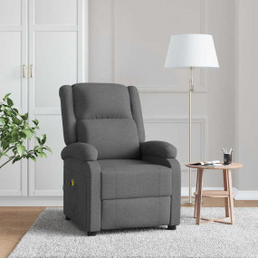 Massage Chair Dark grey Fabric Single Massage Chair Rec...