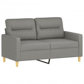 2-seater Sofa Dark Grey Fabric (100% polyester), metal,...