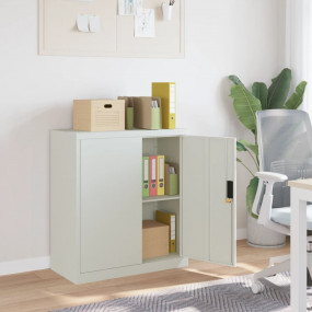 File Cabinet Light grey Powder-coated steel Medium File...