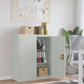 File Cabinet Light Grey Powder-coated Steel Large File ...