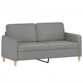 2-seater Sofa Dark Grey Polyester Medium 2-Seater Sofa