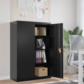 File Cabinet Black Powder-coated steel Large