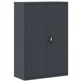File Cabinet Anthracite Powder-Coated Steel Large