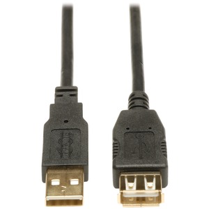 Imag:Tripp Lite U024-010 Hi-Speed A-Male to A-Female USB 2.0 Extension Cable (10ft)
