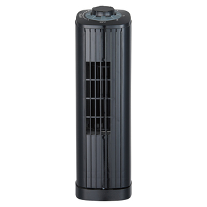 Imag:Optimus F-7348BK-F F-7348 3-Speed 50-Watt 14-In. Portable Ultra-Slim Desktop Oscillating Tower Fan (Black)