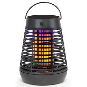 PIC FLPT Flickering Flame Solar Portable Bug Zapper Ins...