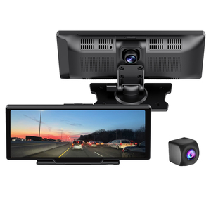 Imag:GekoGear Orbit C120 Orbit C120 10.26-In. Portable Infotainment Display with 1080p Dash Cam, Backup Cam, Apple CarPlay, Android Auto, Bluetooth, and Wi-Fi