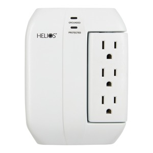 Helios AS-HP-5R 5-Outlet Wall Tap Surge Protector with ...