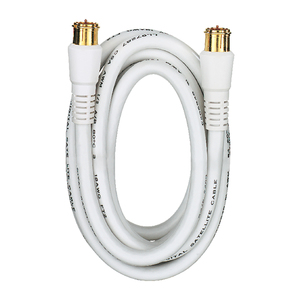 RCA VH606WHR RG6 Coaxial Cable with F-Connectors (6 Ft....