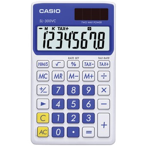 CASIO SL300VCBESIH Solar Wallet Calculator with 8-Digit...